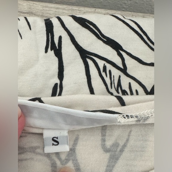 Bryn Walker Chelsea Jersey Knit Tulip Dress Floral Artsy Lagenlook Stretch Small - Picture 13 of 13